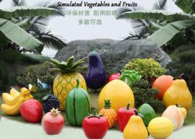 水果雕塑-農場景觀仿真水果玻璃鋼模型擺件園區裝飾