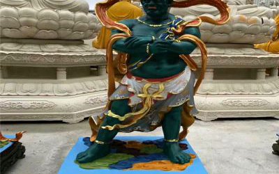玻璃鋼彩繪大型人物景觀神話(huà)人物十二神將雕塑