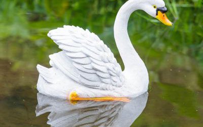 池塘庭院別墅水池仿真動(dòng)物玻璃鋼天鵝雕塑