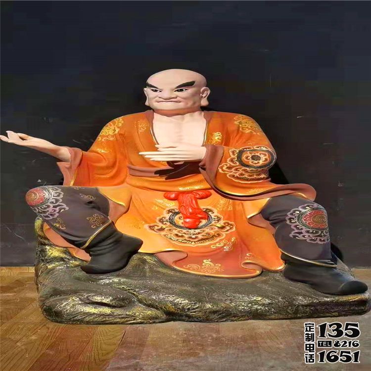 玻璃鋼彩繪大型景觀寺廟景區裝飾品十八羅漢雕塑 玻璃鋼彩繪大型景觀寺廟景區裝飾品十八羅漢雕塑