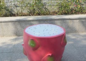 公園創意玻璃仿真水果火龍果雕塑