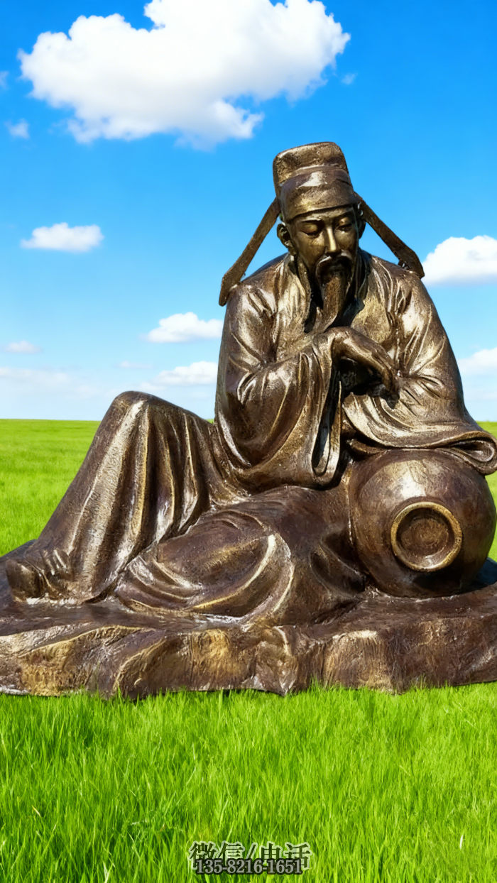 醉酒雕塑實(shí)拍圖