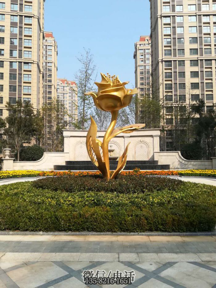 不銹鋼植物雕塑