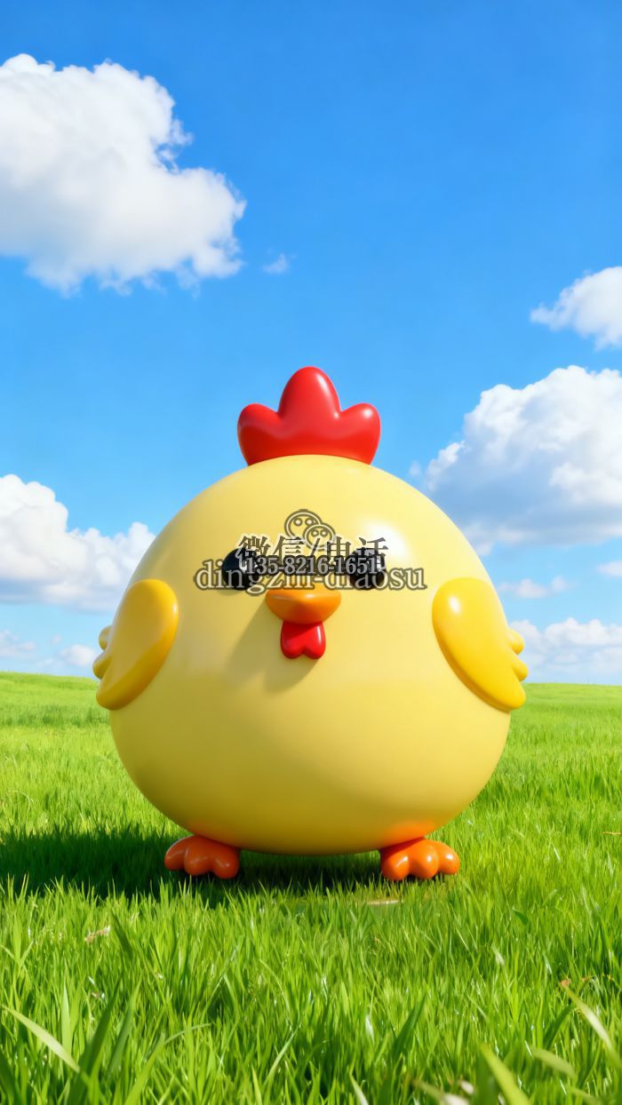 小雞雕塑