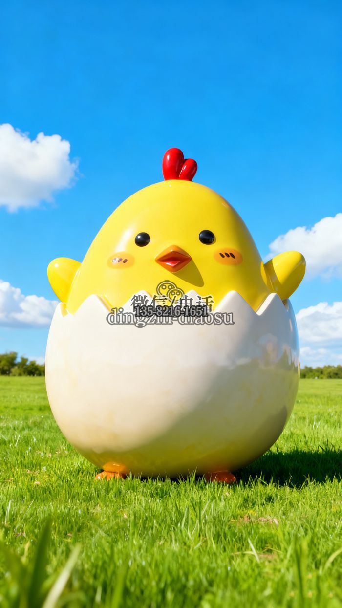 小雞雕塑