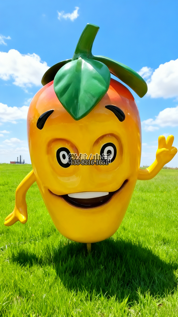 不銹鋼芒果雕塑