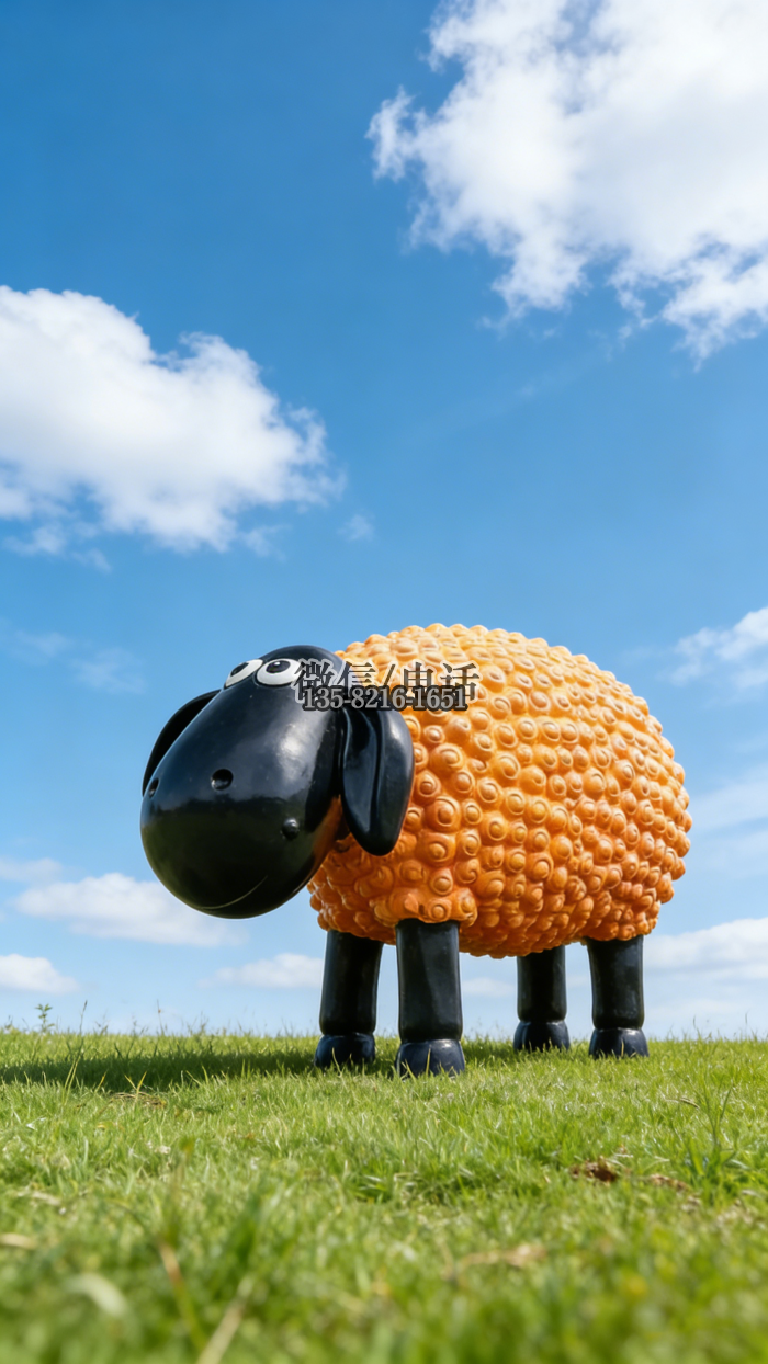 不銹鋼小羊雕塑